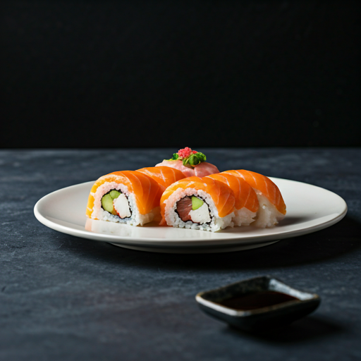 Chef preparing sushi